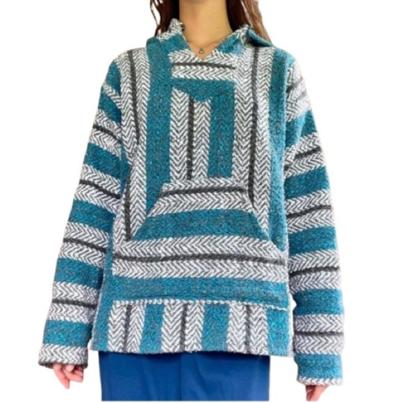 Wilcor Tops - ❤️ 🆕 WILCOR Baja Joe Mexican Baja jacket (hooded) Size small unisex